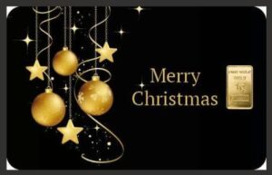 Zlata palica 1 g - MERRY CHRISTMAS